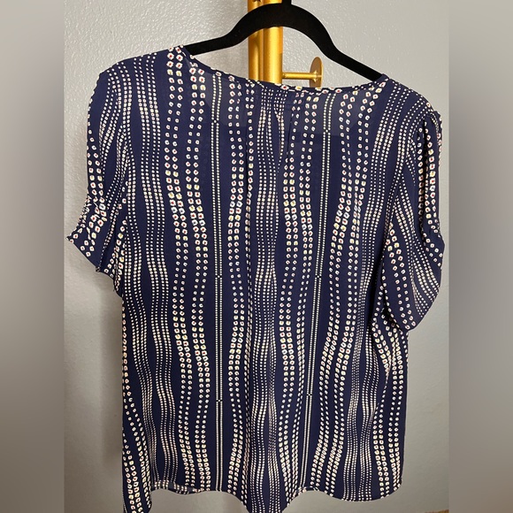 Talbot keyhole flower pattern short sleeve shirt Size L - Picture 6 of 7